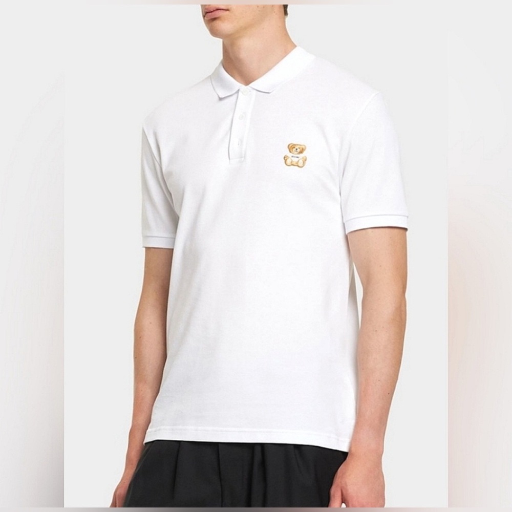 Authentic Moschino Teddy Bear Cotton Polo Shirt.